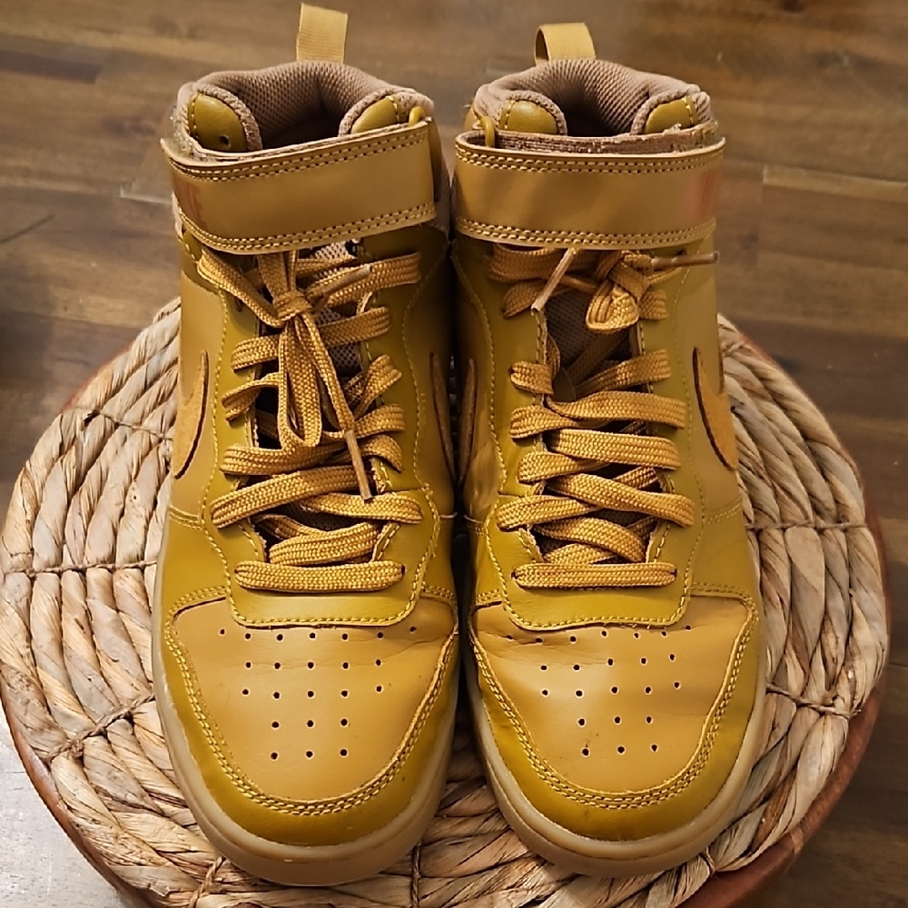 Nike Yellow High-Top Sneakers
